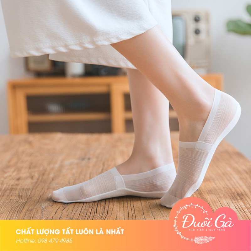 Tất lười nữ đẹp Fast Walk chất cotton cao cấp dệt lưới siêu mỏng mát, vớ đẹp Đuôi Gà - YEUKIEU