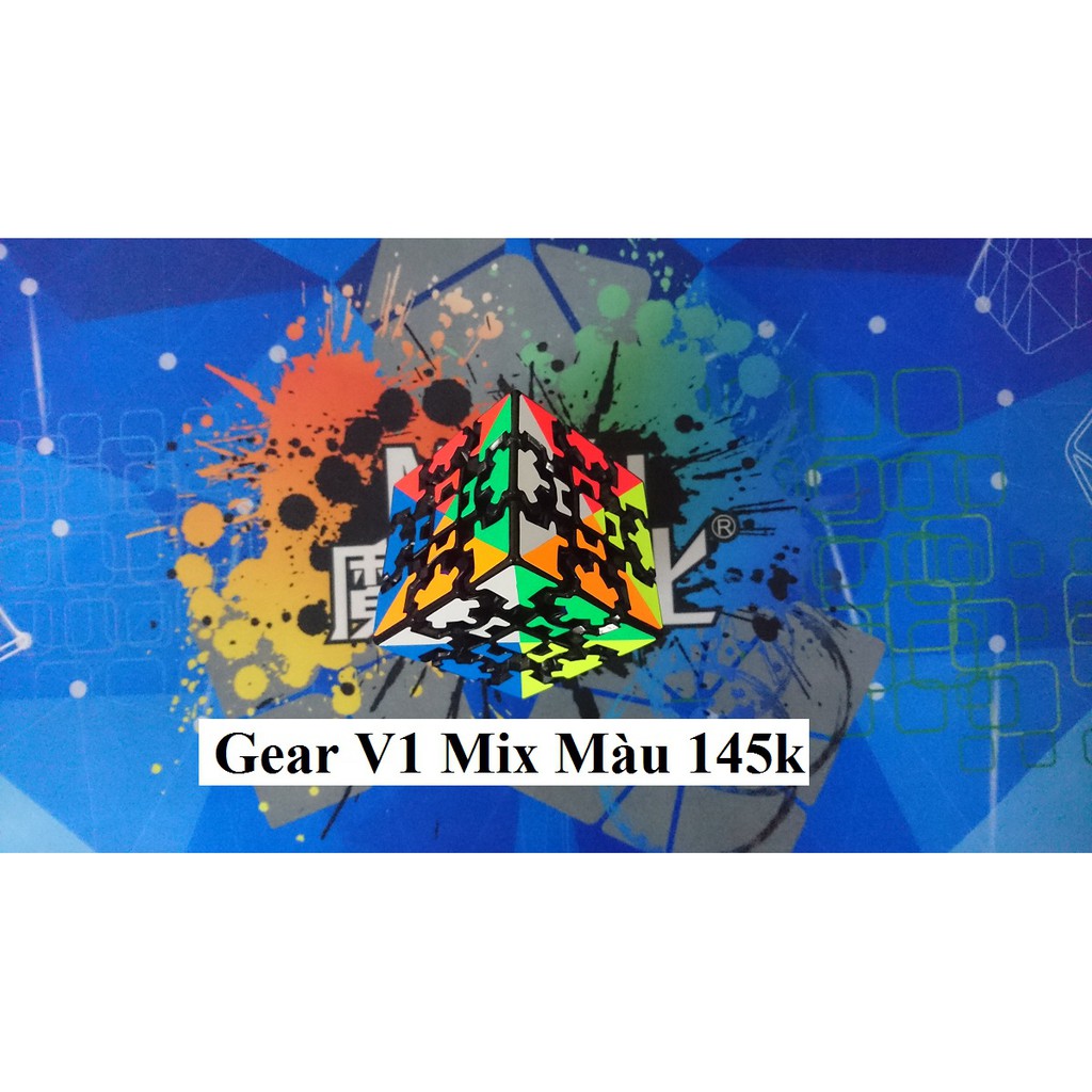 Biến thể Rubik. Gear V1 Mix Màu