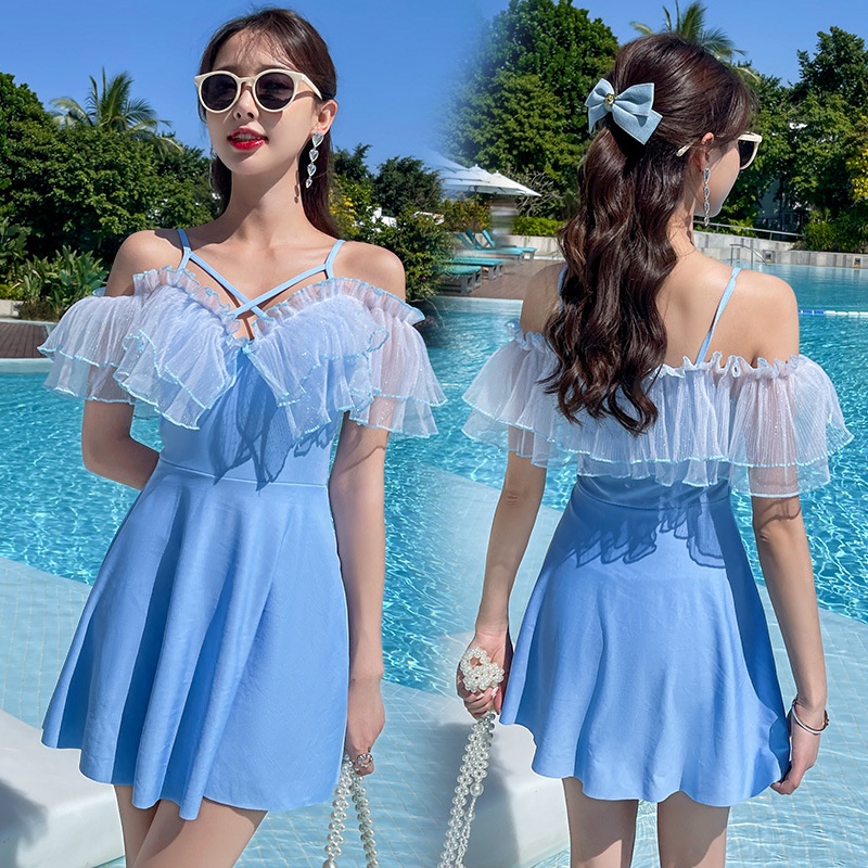 đẹp váy đồ bơi hàn quốc 1 mảnh cho nữ liền thân set học sinh đồ tắm biển nữ đồ đi biển nữ một mảnh sexy hoa kín đáo Bộ Đồ Bơi Một Mảnh Dáng Ôm Thời Trang Mùa Hè Quyến Rũ Cho Nữ