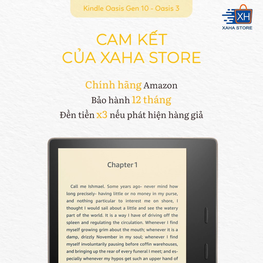 [Mã 151ELSALE1 giảm 5% đơn 3TR] Máy đọc sách Kindle Oasis 3 - chính hãng Amazon - new 100% | BigBuy360 - bigbuy360.vn