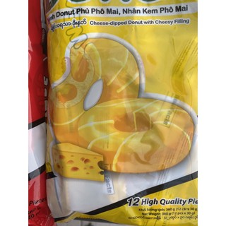 BỊCH 12 GÓI BÁNH DONUT SÔCLA ( CÓ ĐỦ 6 HƯƠNG VỊ )