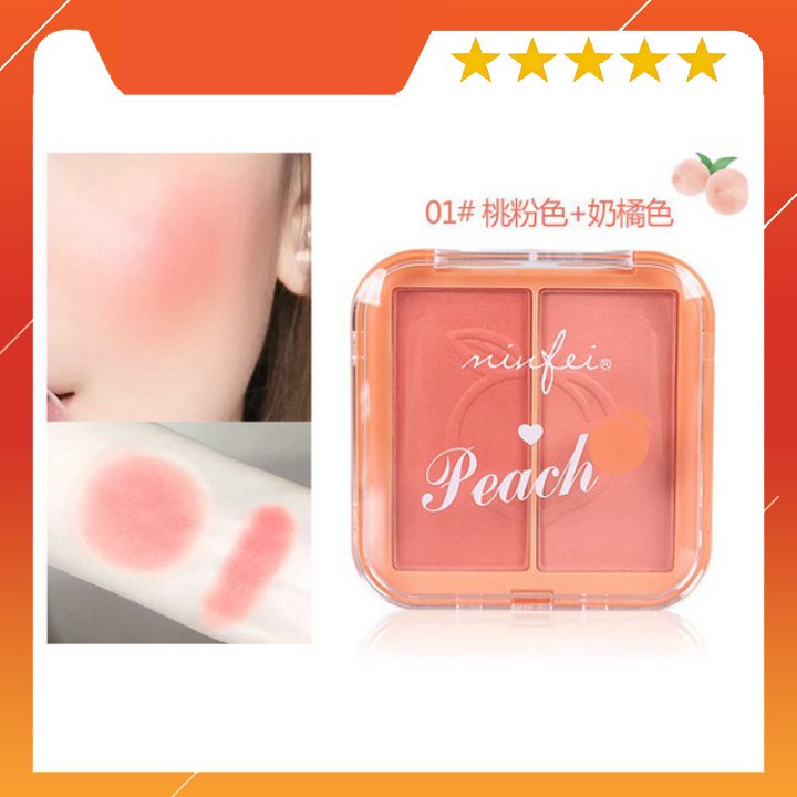 Phấn Má Hồng 💕Freeship💕 Phấn Má Hồng  2 Ô Peach Hàng Nội Địa Trung, Mắt Xinh, Đẹp Mê Ly