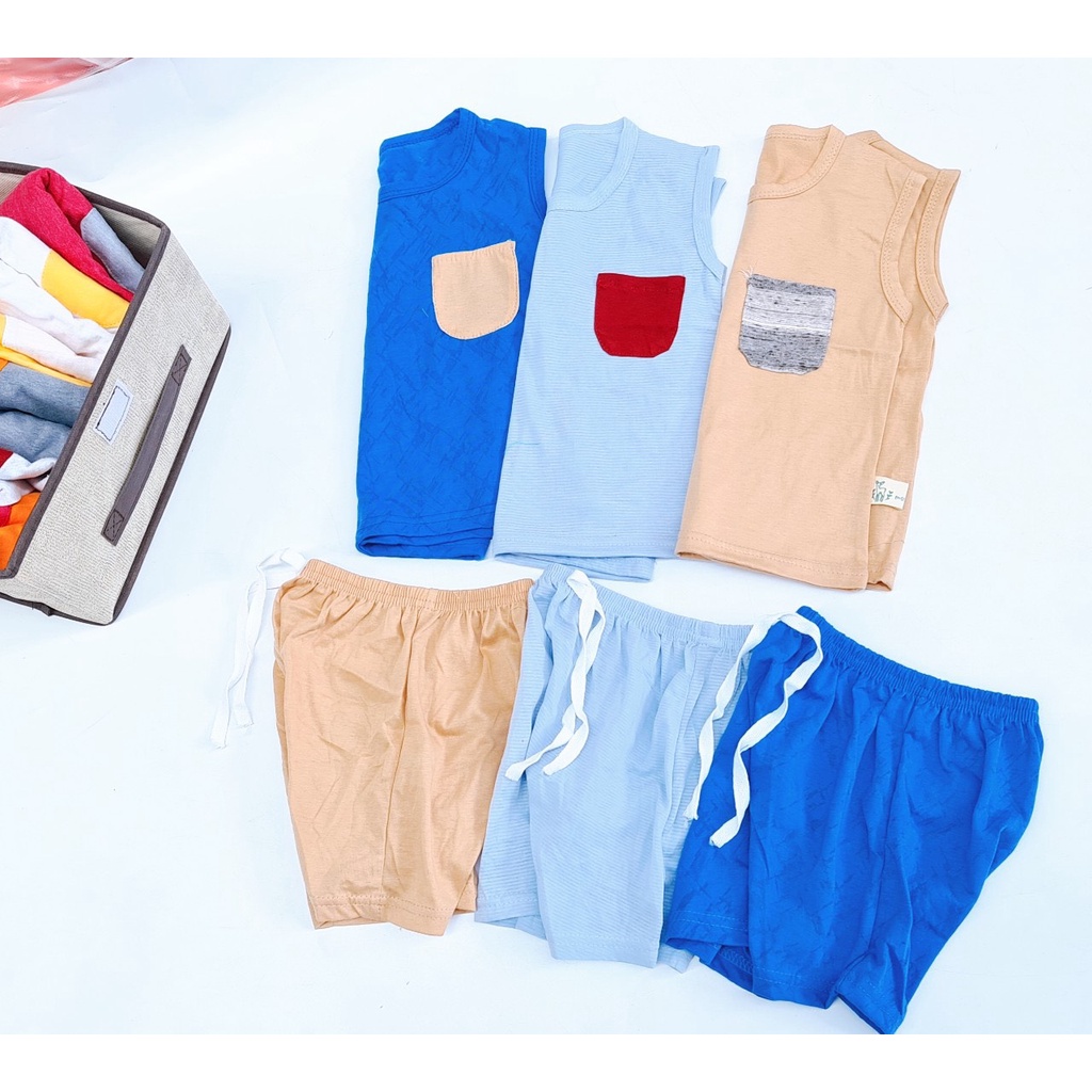 QUẦN ÁO COTTON BA LỖ BÉ TRAI -BEBEFAMILYSHOP - STQ