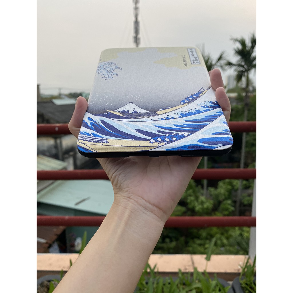 cover ốp lưng dẻo tranh thủy mạc cho kindle paperwhite gen 3 và gen 4,gen 5