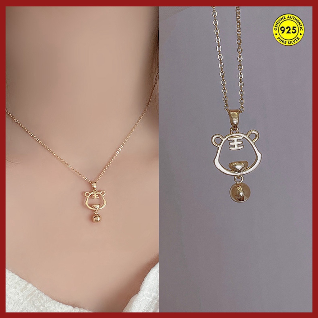 Vòng cổ Mặt Hình Con Hổ Mạ Vàng Thời Trang Dành Cho Nữ