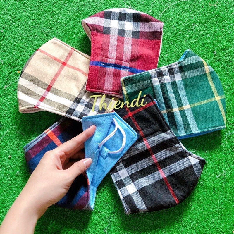 KHẨU TRANG VẢI SỌC CHE TAI Nam Nữ | BigBuy360 - bigbuy360.vn