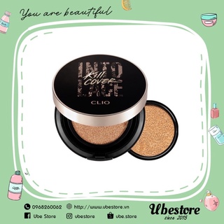 PHẤN NƯỚC CLIO KILL COVER CUSHION (1 HỘP + 1 LÕI THAY THẾ)