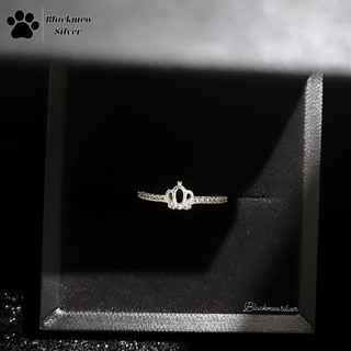 Nhẫn vương miện bạc s925-Blackmeo.silver