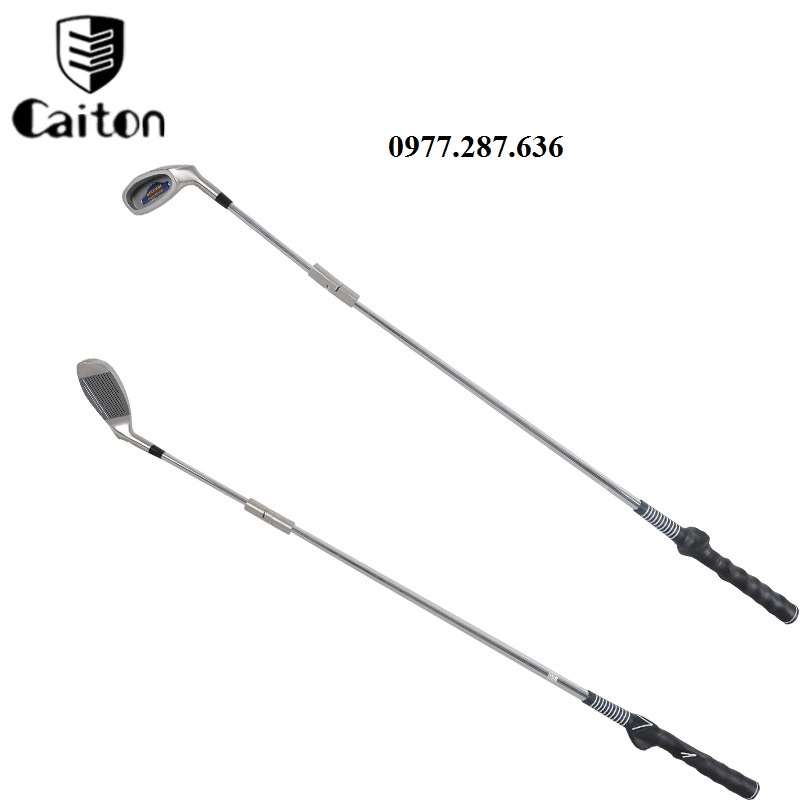 Gậy tập golf swing số 7 cách cầm tay nắm chỉnh tư thế lưng Caiton GS008