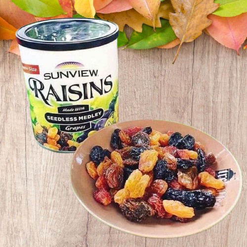 NHO KHÔ MỸ SUNVIEW RAISINS 425G, HÀNG CHÍNH HẢNG, NHẬP KHẨU MỸ