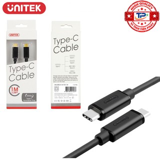 CÁP 2 ĐẦU TYPE-C UNITEK Y-C477BK