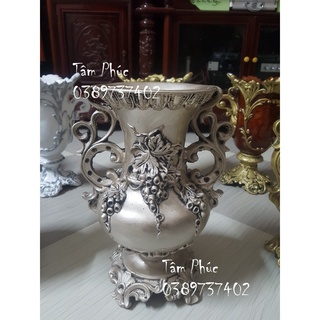[Ảnh thật+video]Bình hoa composite cao38cm,dài 12cm, mẫu [cup 38](cắm hoa sáp, lông công, hoa lụa...)