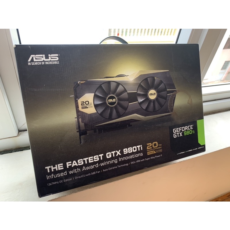 VGA ASUS GTX 980Ti Gold Edition GOLDTH-GTX980TI-P-6GD5-GAMING (384 bits) | BigBuy360 - bigbuy360.vn