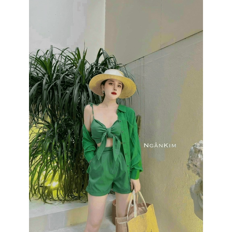(Mẫu Mới) Sét 3 MÓn Đũi Y Hình Rẻ - Đẹp - Chất Lượng Siêu Xinh UP h.h.p