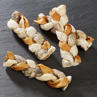 Rocco thanh gặm từ Da Bò &amp; Cá làm sạch răng miệng và massage nướu cho chó size nhỡ to &gt; 10KG