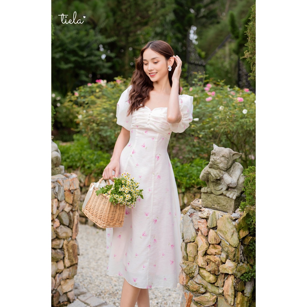 TIELA Đầm váy hoa tulip hồng -Donna Dress