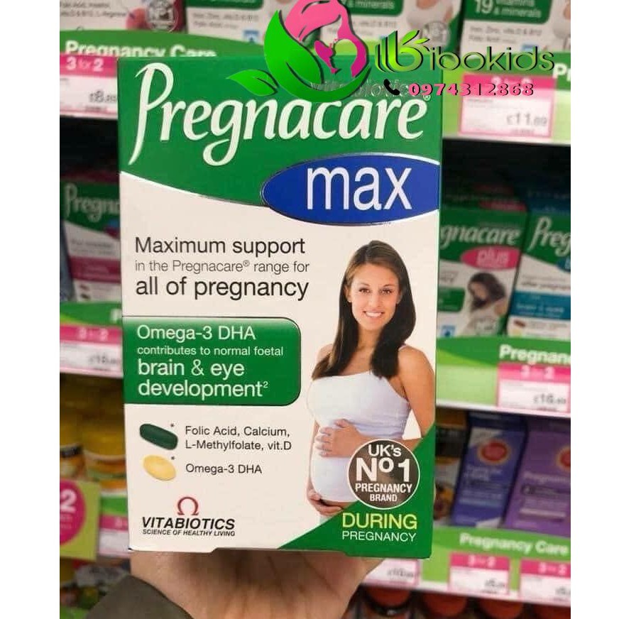 Vitamin bầu Pregnacare max của Anh