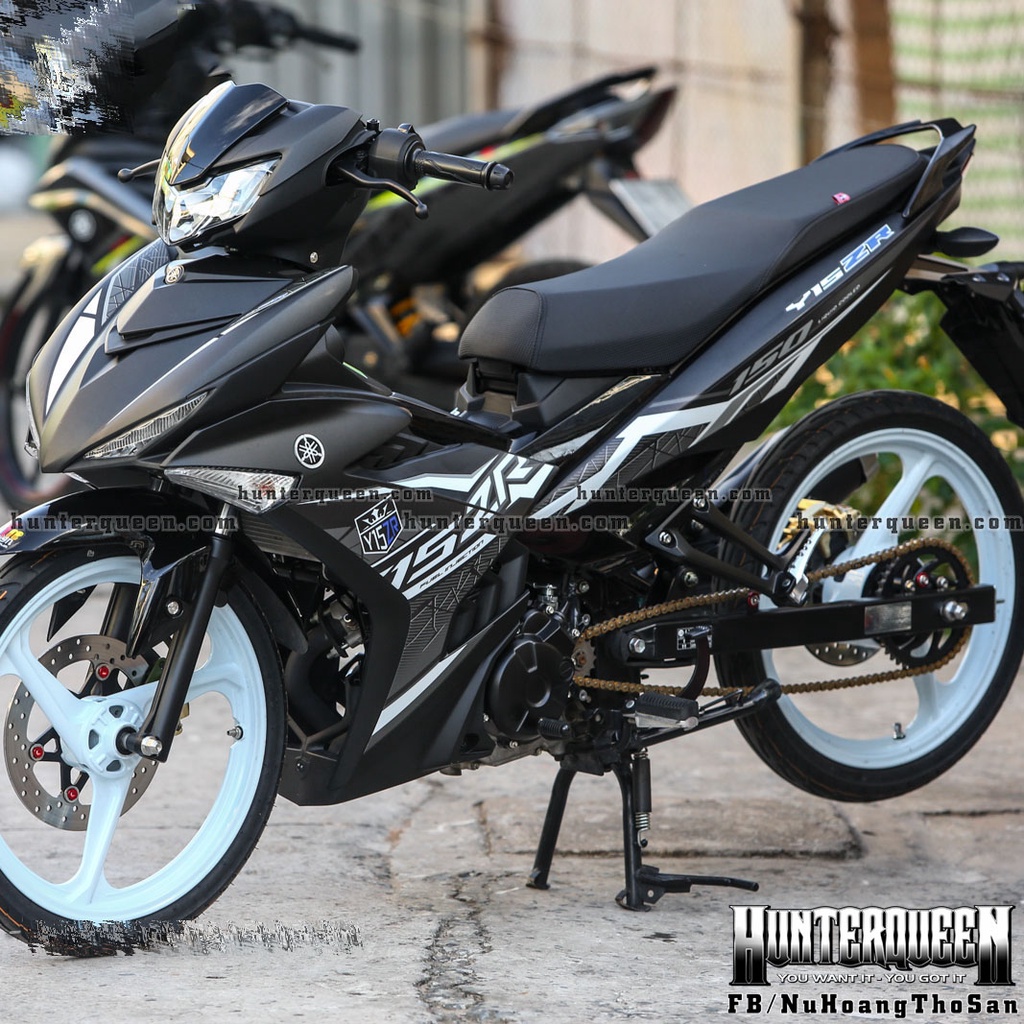 Tem rời UV cao cấp dán Xe Exciter 150 phiên bản Y15ZR đen nhám. Chỉnh sửa theo ý, phối tem theo màu xe