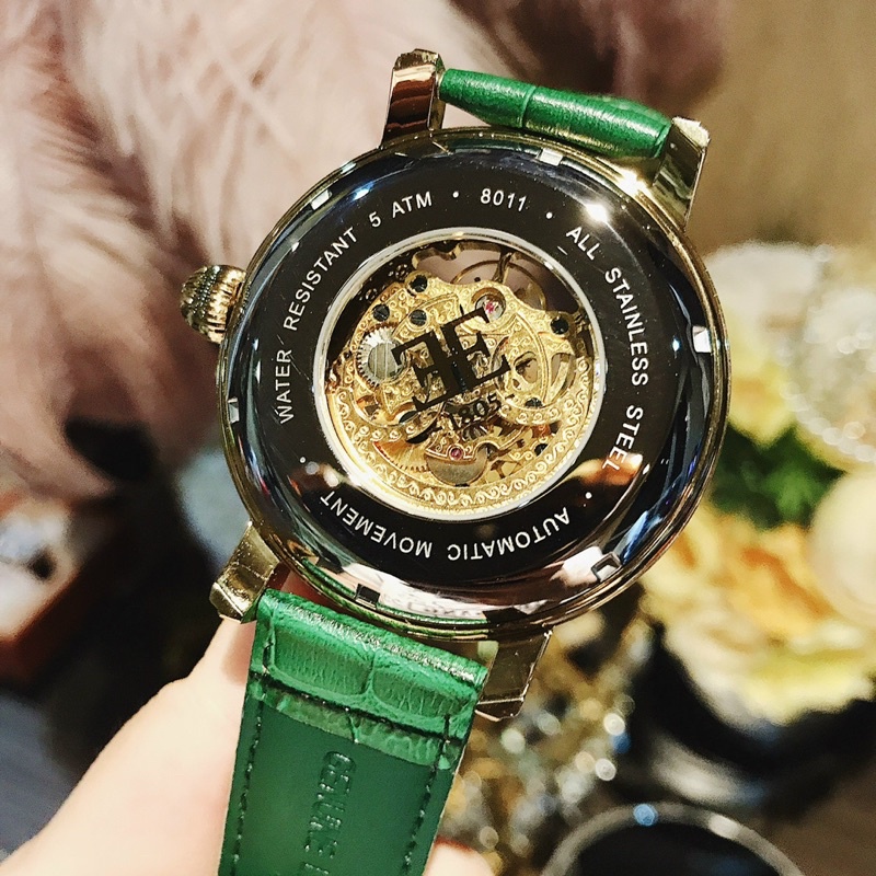 Đồng hồ nam 𝐓𝐡𝐨𝐦𝐚𝐬 𝐄𝐚𝐫𝐧𝐬𝐡𝐚𝐰 𝐄𝐒-𝟖𝟎𝟏𝟏-𝟎9 _  Xanh lá .