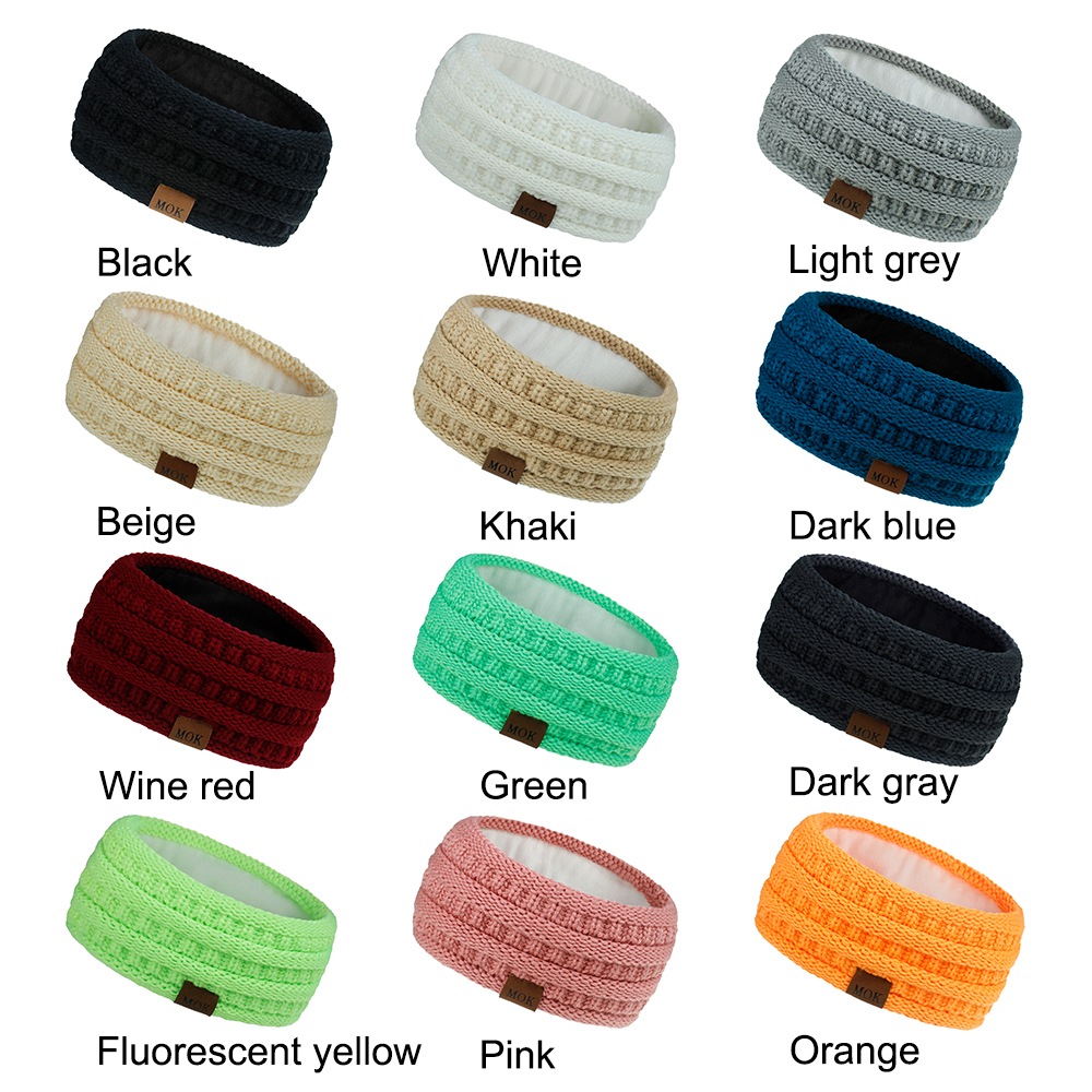 (Hàng Mới Về) Băng Đô Len Mềm Co Giãn Giữ Ấm Tai Thời Trang Cho Nữ