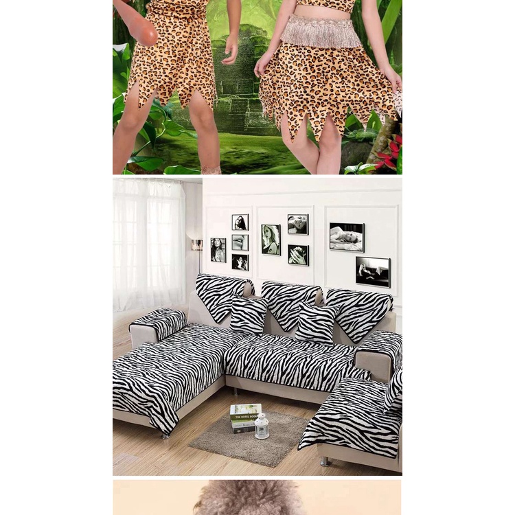 Tấm Vải 100x150cm Họa Tiết Da Báo / Ngựa Vằn Dùng Làm Đồ Trang Trí Thủ Công