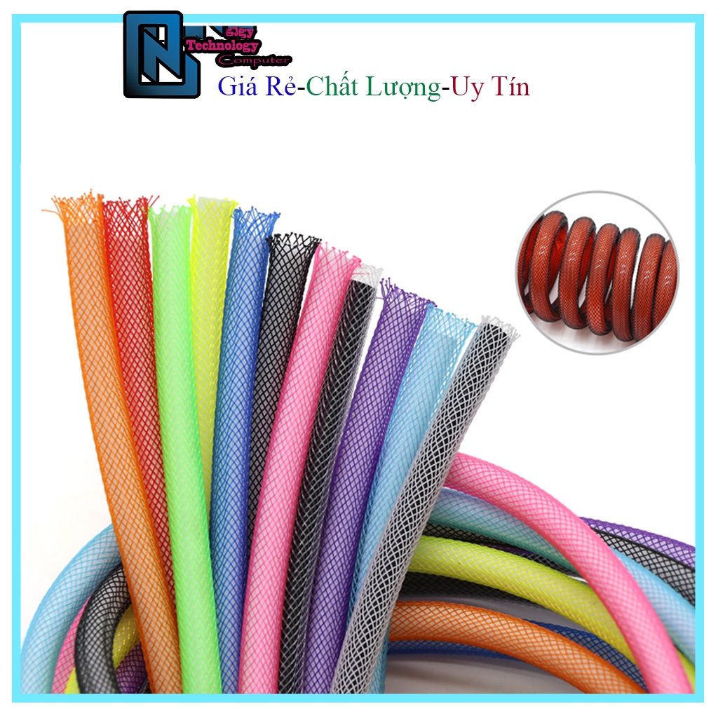 Lưới Sợi PET 3MM Dệt Monofilament Trong Suốt Trắng Đen Độ Co Giãn Tốt Thích Hợp Làm Dây Lưới Bện Cáp USB