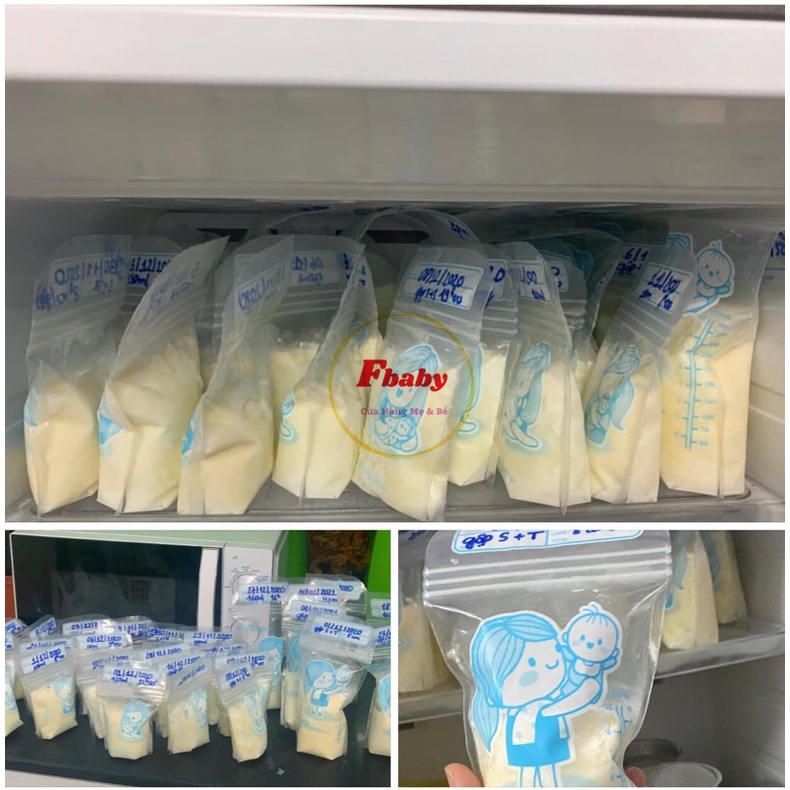 Túi Trữ Sữa Sunmum 250ml (Set 100 Túi) Nhập Khẩu Thái Lan / 3 Khóa Zip Chống Tràn Sữa / [ Tặng Kèm Bút Ghi Chú ]