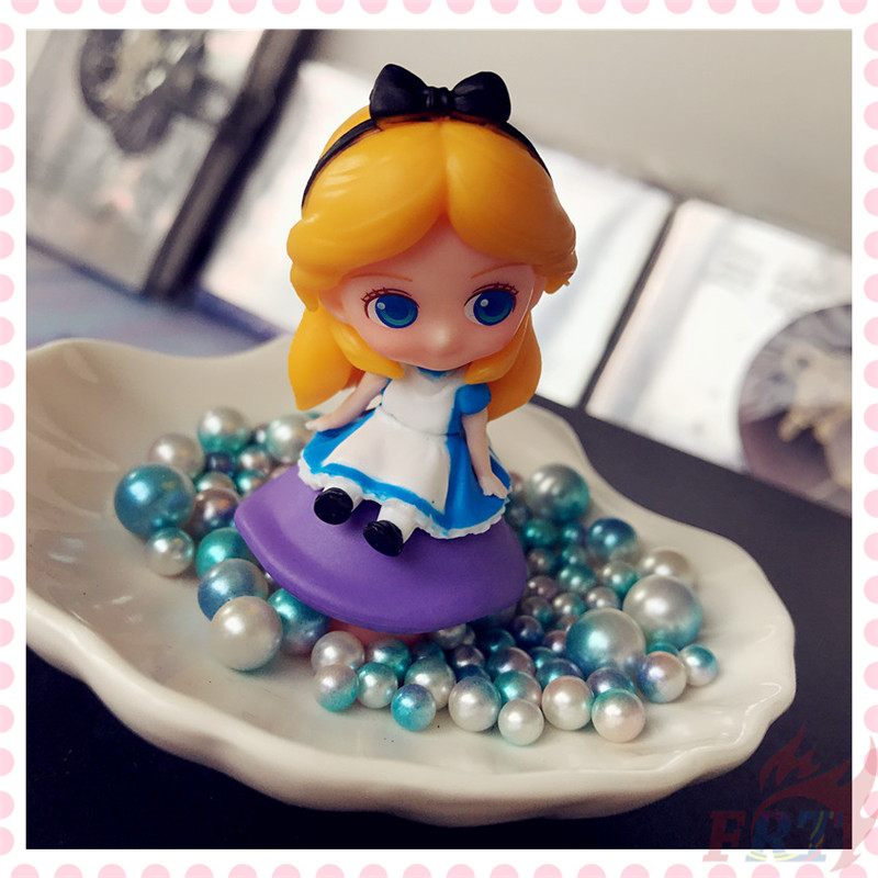 Set 3 Mô Hình Công Chúa Disney Và Ariel &amp; Alice Trang Trí Bánh