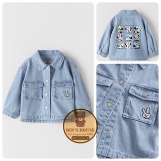 Áo khoác jean zara Minmie sz 1-5y