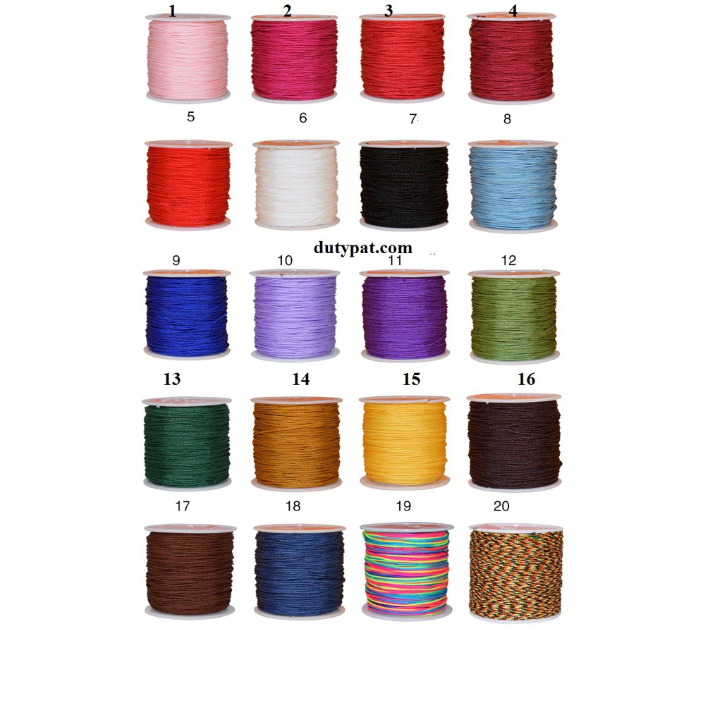 Bó 5met dây ngọc, dây dù 0.8mm