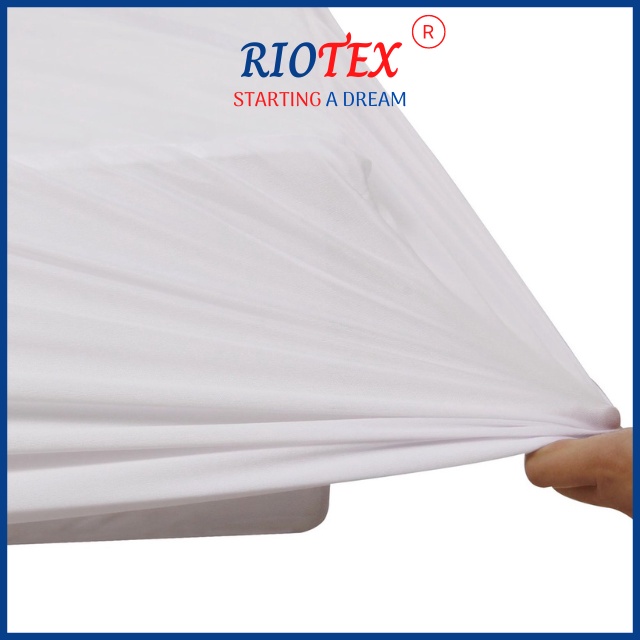 Ga chống thấm cotton cao cấp RIOTEX, drap chống thấm cotton cho bé nằm trực tiếp, không nóng bí, không sột soạt