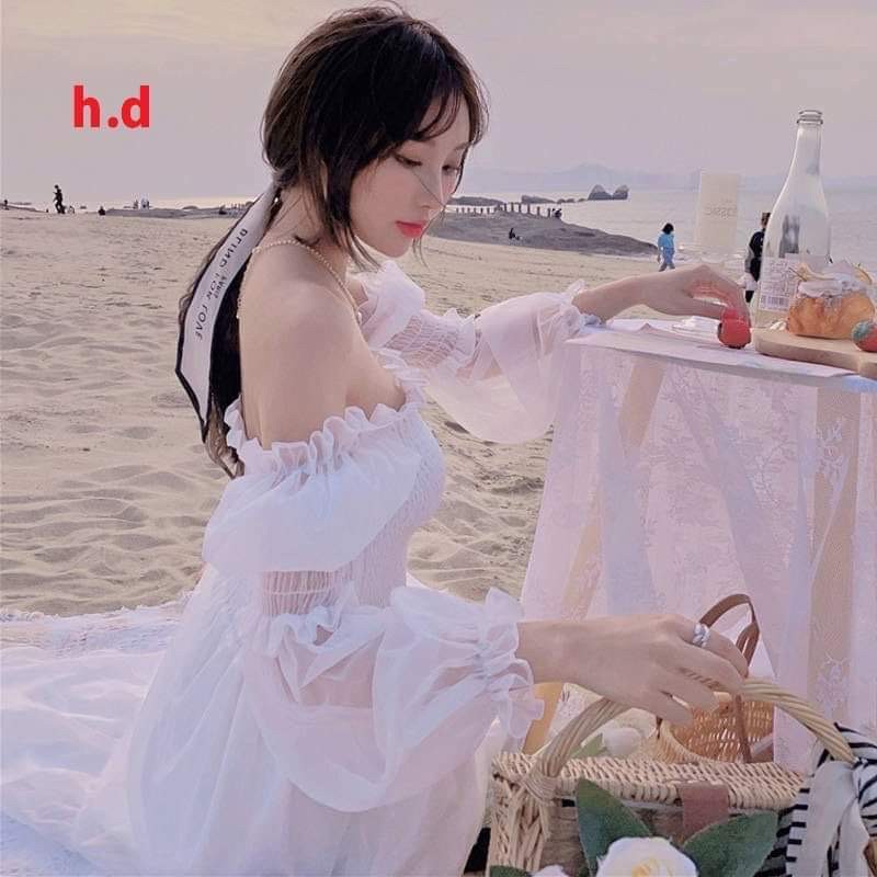 Váy tay voan bánh bèo HD7