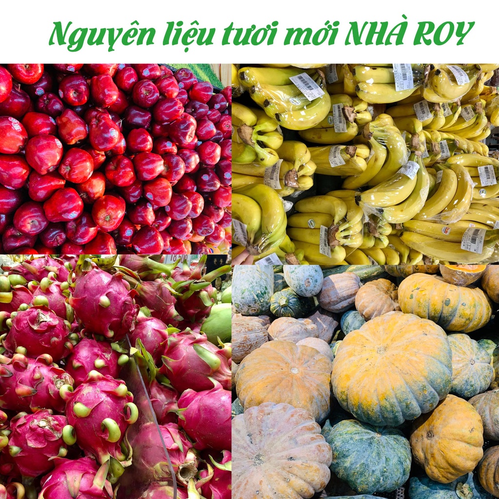 Bánh ăn dặm handmade sữa chua trái cây nhiều màu sắc dinh dưỡng cho bé trên 6m+