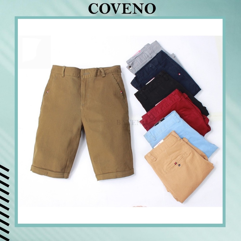 [Mã SR11JUNE5 giảm 20K đơn 50K] Quần Coveno quần short nam chất kaki mềm co giãn thời trang S1 cao cấp | BigBuy360 - bigbuy360.vn
