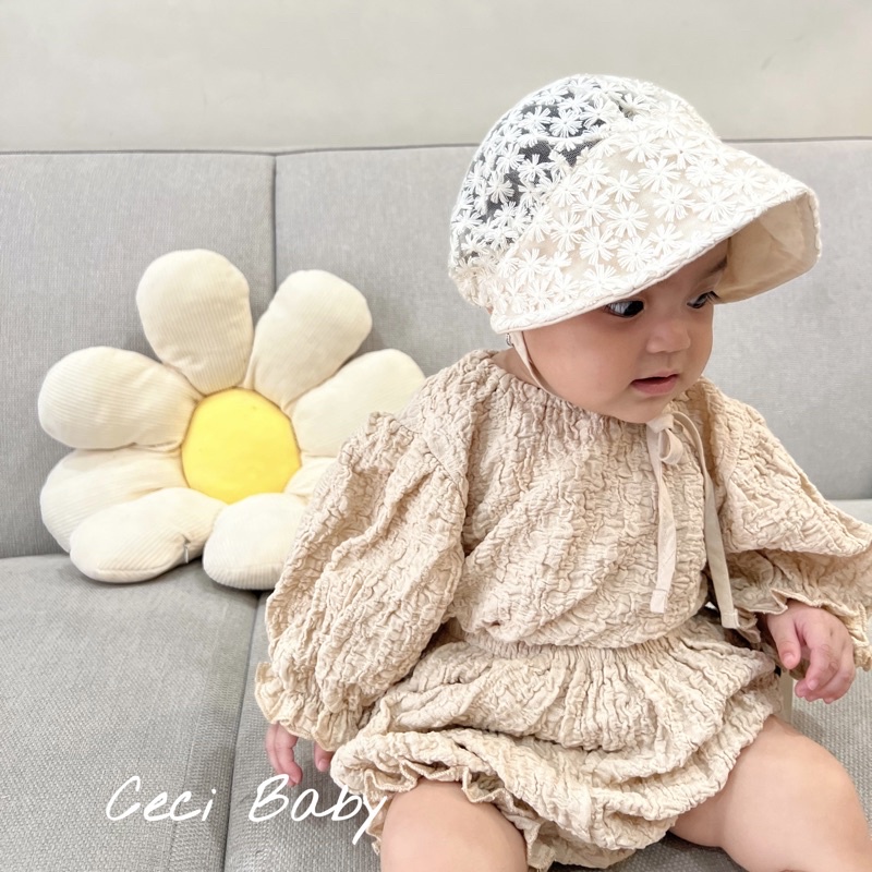 Bộ áo liền quần, áo kèm quần sooc cho bé gái phong cách Hàn quốc ảnh thật