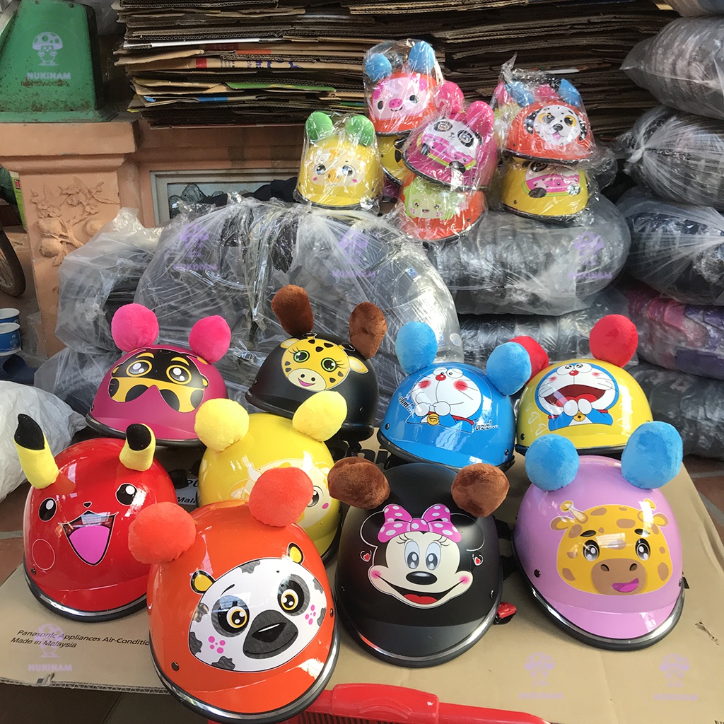 Mũ bảo hiểm cho bé từ 2 tới 6 tuổi hình thú, Nón bảo cho bé yêu nhà bạn mẫu mới nhất 2022