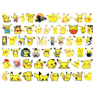 Bộ 54 Sticker hoạt hình Pikachu