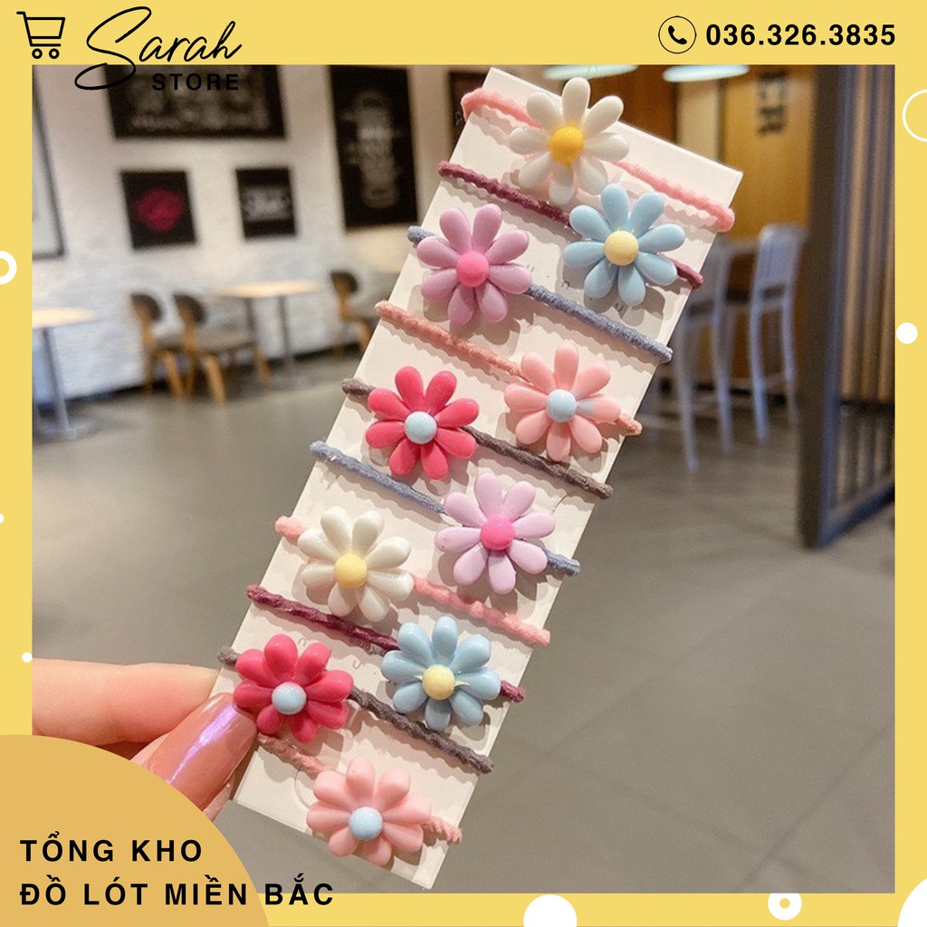 SET 10 DÂY BUỘC TÓC CUTE SIÊU XINH CHO BÉ YÊU