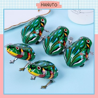 Đồ chơi ếch nhảy mini vặn dây cót dùng làm quà tặng cho bé từ 1 tuổi giúp giảm stress HANUTO ECH