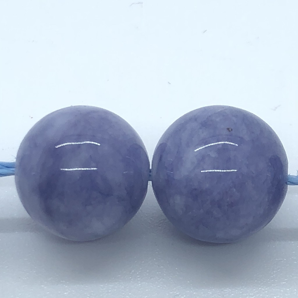 Chuỗi Hạt Đá Chalcedony Tím Tự Nhiên 4-14mm Dùng Làm Đồ Trang Sức Thủ Công