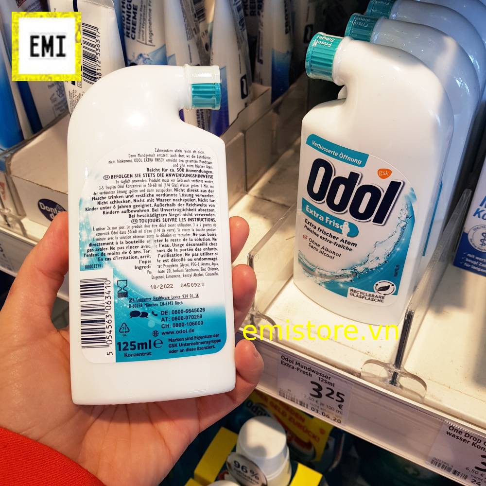 Nước súc miệng cô đặc Odol 125ml [hàng nội địa Đức]