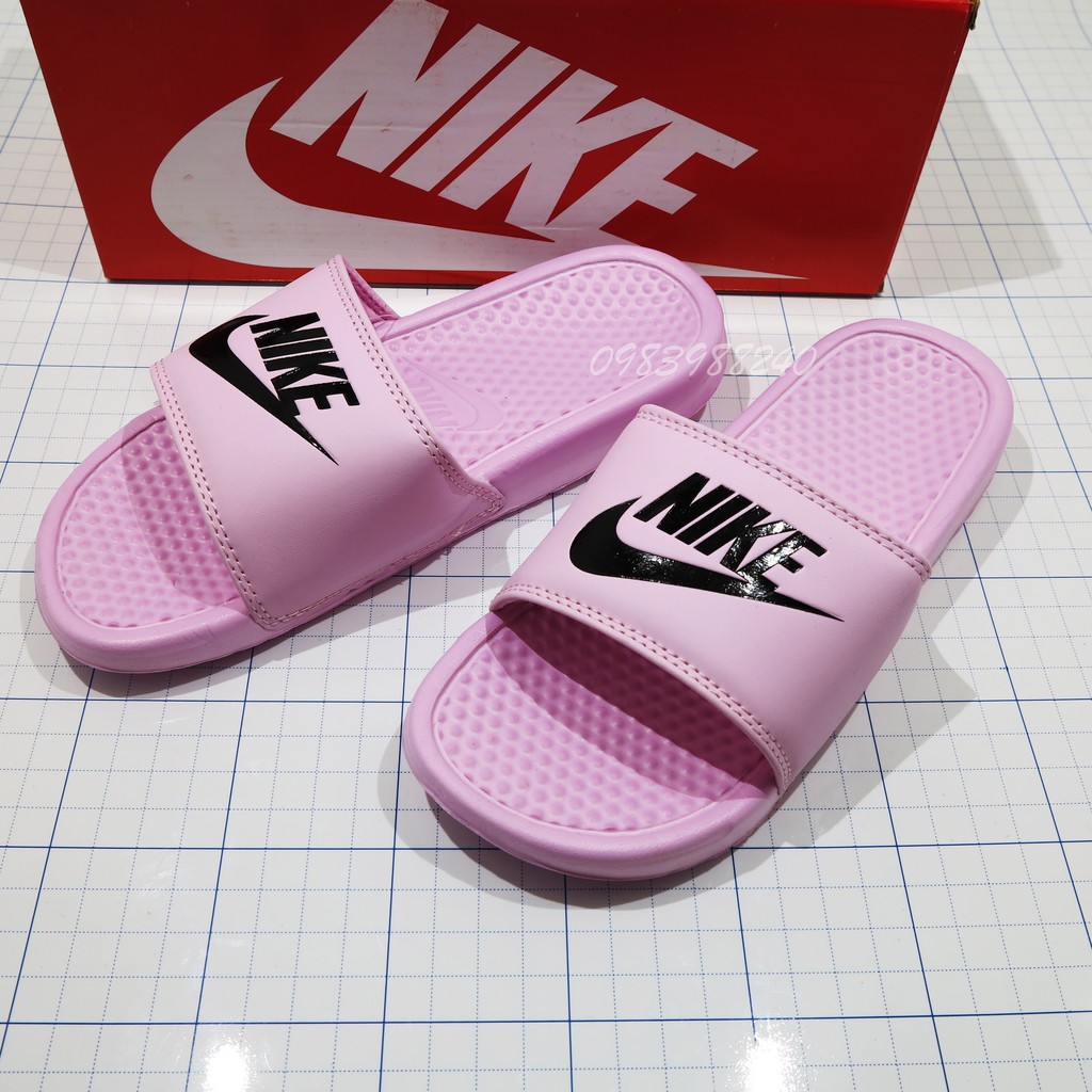 Dép Nike Nk FREE SHIP + hộp hãng + tem tag nike hàng loại 1.1 nike đế mềm êm hot trend quai ngang nam nữ. BH Slippers