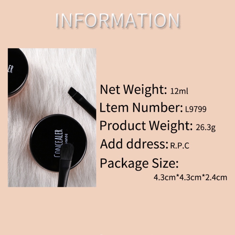 [Hàng mới về] Kem che khuyết điểm LANGMANNI dưỡng ẩm lâu trôi làm sáng tông màu da