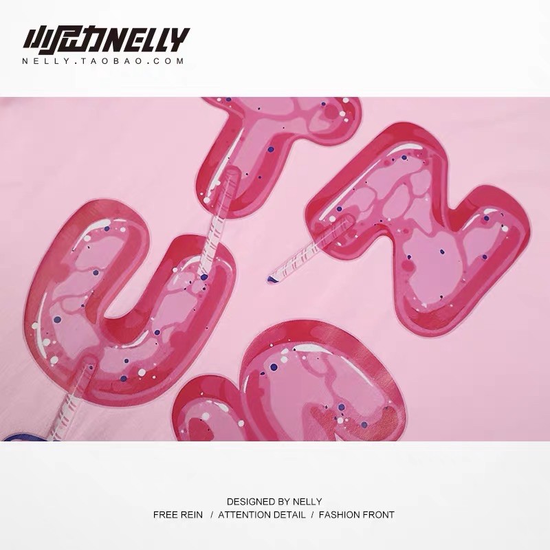 Áo phông chính hang Nelly heybig màu pink cực đẹp 💓 | BigBuy360 - bigbuy360.vn