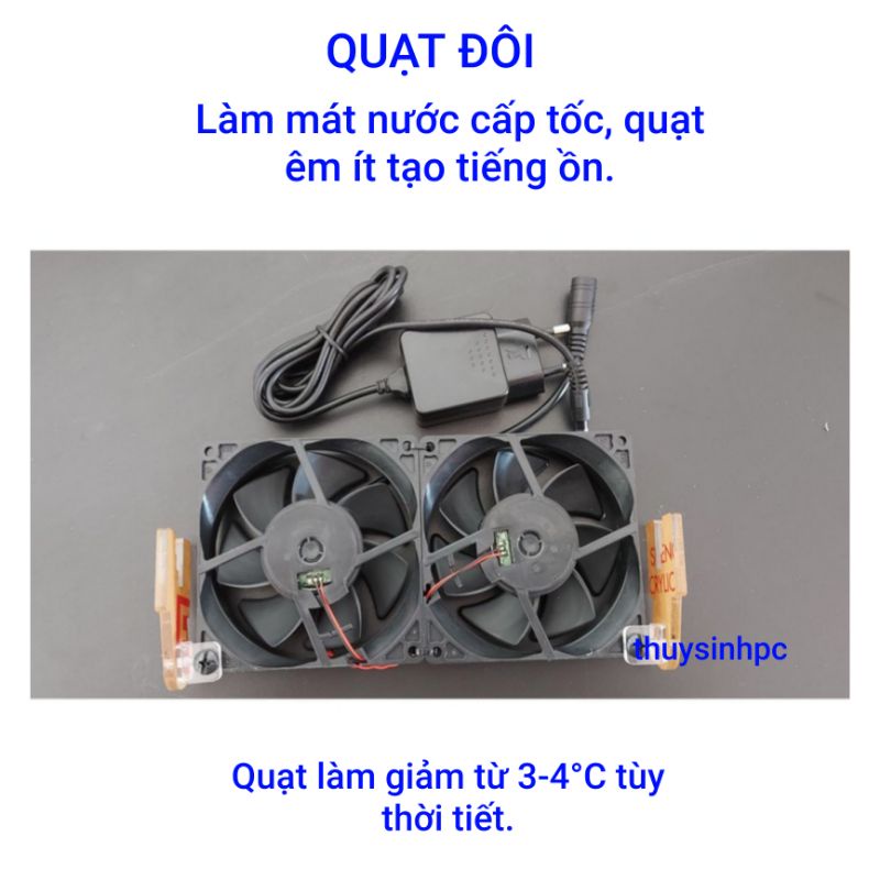 Quạt làm mát mát hồ thủy sinh 2Fan