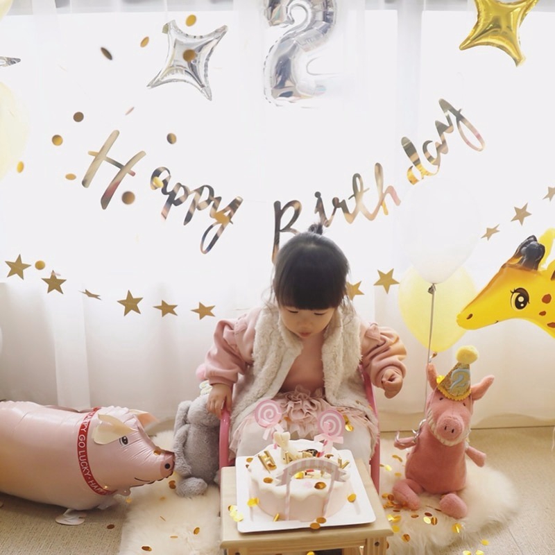 Dây Treo Trang Trí Hình Ngôi Sao Bằng Giấy Dài 4M