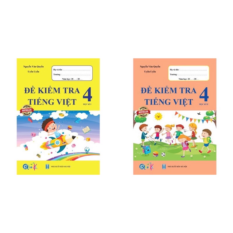 Sách - (Combo 2 tập) Đề Kiểm Tra Tiếng Việt 4