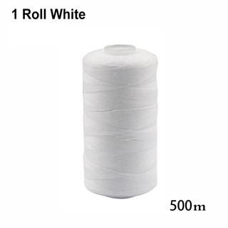 Cuộn Chỉ May 500-3000m Làm Từ Polyester Màu Trắng Đen&amp;Máy May