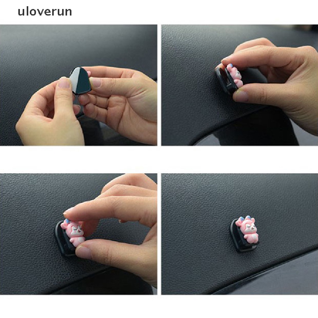 Uloverun Móc Treo Đồ Mini Gắn Sau Ghế Ngồi Xe Hơi Họa Tiết Hoạt Hình
