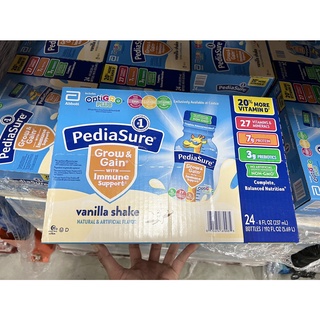 Mẫu mới thùng 24 chai sữa pediasure nước vani dha 237ml mỹ